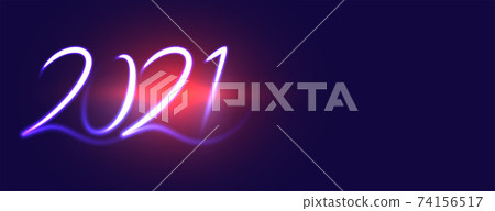 Creative new year 2021 on blue flare Creative new year 2021 on blue flare 74156517