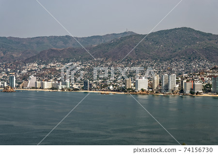 View of Acapulco Bay - hotels and beach View of Acapulco Bay - hotels and beach 74156730