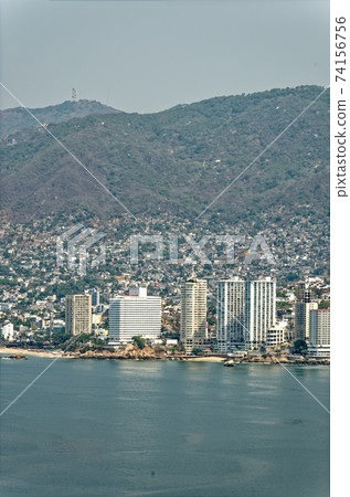 View of Acapulco Bay - hotels and beach View of Acapulco Bay - hotels and beach 74156756