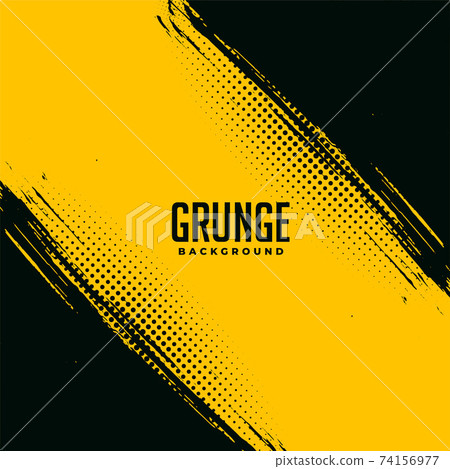 Black and yellow grunge abstract background design - Stock Illustration ...
