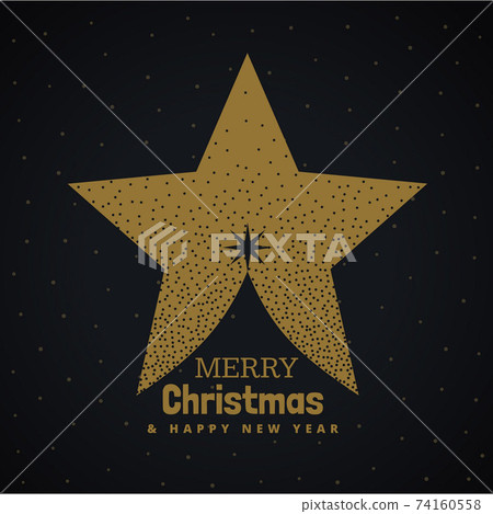 golden christmas tree design made with star - Stock Illustration ...
