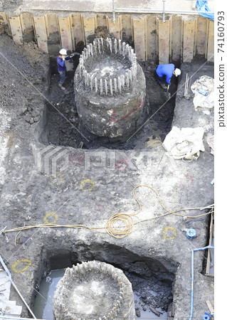 施工現場地基工程樁頭處理（kuitoshori） 74160793