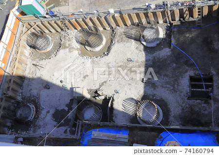 施工現場地基工程樁頭處理（kuitoshori） 74160794