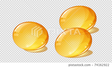 Supplement Illustration_3 Yellow Soft Capsules Supplement Illustration_3 Yellow Soft Capsules 74162922