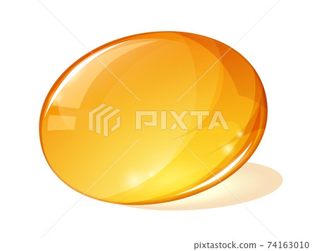 Supplement illustration_ 1 yellow soft capsule 74163010