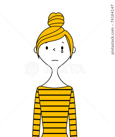 Young lady cries mom Young lady cries mom 74164147