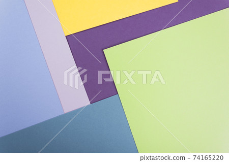 Abstract colored paper texture. Geometric shapes and lines. 74165220
