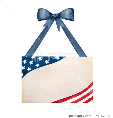 Beautiful pattern with the colors of the American Flag 74167096
