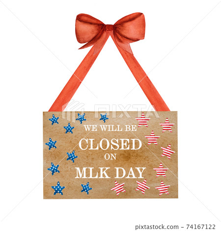 Beautiful greeting card with the image of the American Flag 74167122
