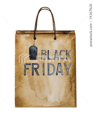 Happy Black Friday. Colorful picture with drawings 74167626