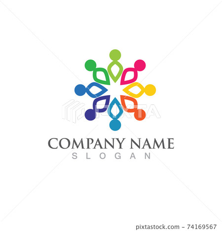 Community logo, teamwork logo and social icon... - Stock Illustration ...