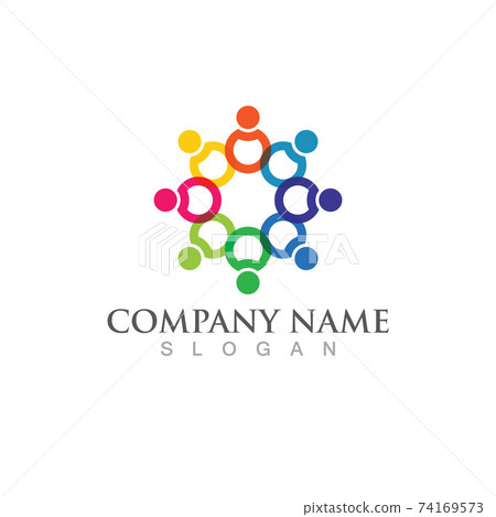 Community logo, teamwork logo and social icon... - Stock Illustration ...