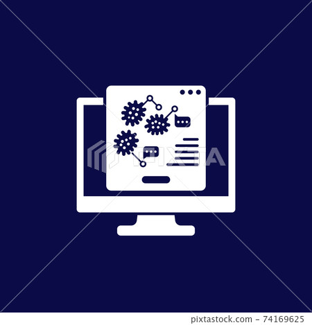 virus research or epidemiology icon virus research or epidemiology icon 74169625
