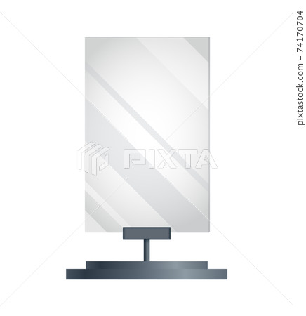 Blank billboard advertising. Advertising constructions or outdoor billboard. Marketing vector icon. Banner design template 74170704
