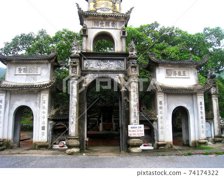 gate of rural village in Vietnam gate of rural village in Vietnam 74174322