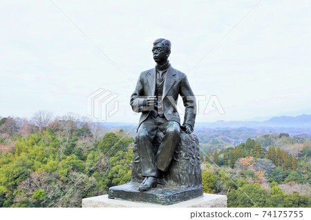 [Oita Prefecture] Rentaro Taki statue (Oka Castle Ruins) 74175755