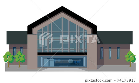 Cultural Property Storage Center-Illustration without main line 74175915