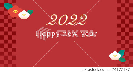新年問候2022山茶花 74177187