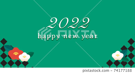 新年問候2022山茶花 74177188