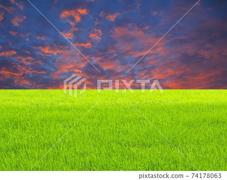 sunset on the river 74178063