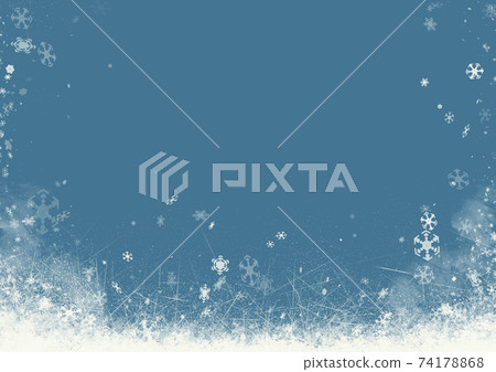 Fantastic and cute picture book-like snow scene (A4 side) Fantastic and cute picture book-like snow scene (A4 side) 74178868