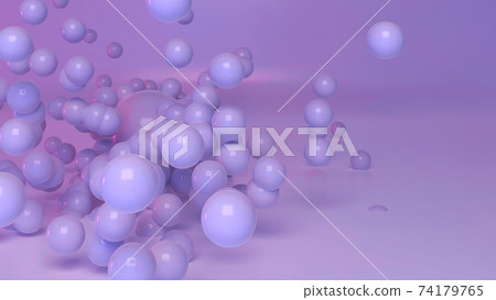 Sphere particles 3d render background Sphere particles 3d render background 74179765