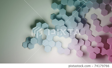 Hexagon abstract 3d rendering background Hexagon abstract 3d rendering background 74179766
