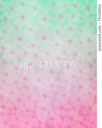 Background illustration Watercolor image of cherry blossoms in full bloom filling the screen Pink / green gradation There are other colors Background illustration Watercolor image of cherry blossoms in full bloom filling the screen Pink / green gradation There are other colors 74180002