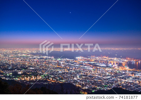 《兵庫縣》日本的三大夜景，九州台的夜景 74181877