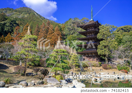Rurikoji Five-storied Pagoda in Winter Yamaguchi City, Yamaguchi Prefecture Rurikoji Five-storied Pagoda in Winter Yamaguchi City, Yamaguchi Prefecture 74182415