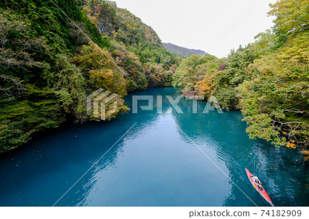Gunma Prefecture Autumn Nakanojo Dam Shima Lake 74182909