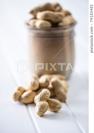 Roasted peanuts. Tasty groundnuts. Roasted peanuts. Tasty groundnuts. 74183485
