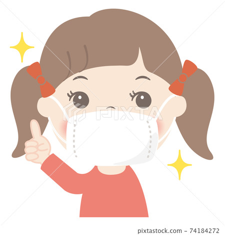 Girl wearing a mask Girl wearing a mask 74184272