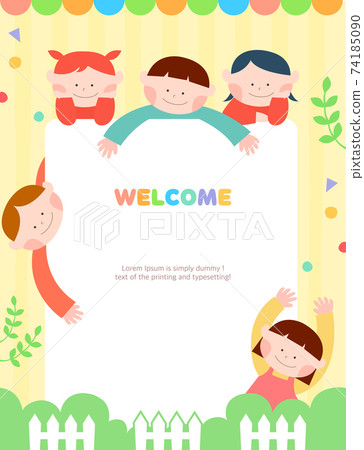 收集可愛的兒童插圖04 收集可愛的兒童插圖04 74185090