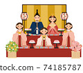Hinamatsuri Hina dolls, three official women 74185787