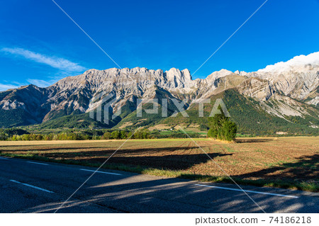 Landscape at Saint Baudille et Pipet, Trieves in Vercors, French Alps, France Landscape at Saint Baudille et Pipet, Trieves in Vercors, French Alps, France 74186218