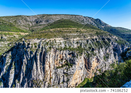 Verdon Gorge, Gorges du Verdon in French Alps, Provence, France 74186252