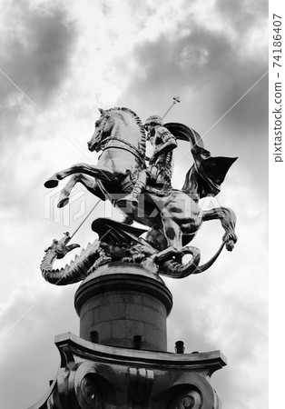 Freedom Monument - St. George Statue, memorial in Tbilisi, Georgia Freedom Monument - St. George Statue, memorial in Tbilisi, Georgia 74186407