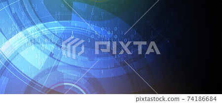 Quantum processing. Deep learning artificial intelligence. Future new technology for business or science presentation Quantum processing. Deep learning artificial intelligence. Future new technology for business or science presentation 74186684