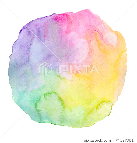 Background material iridescent watercolor texture 74187391