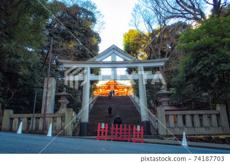 東京Hie Shrine的Sannou Torii和Sanno Otokozaka(表參道) 東京Hie Shrine的Sannou Torii和Sanno Otokozaka(表參道) 74187703