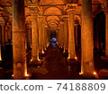 Fantastic illuminated Istanbul Basilica Cistern 74188809