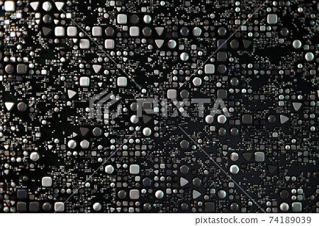 Data technology abstract futuristic illustration . Dots and lines on dark background. 3D Data technology abstract futuristic illustration . Dots and lines on dark background. 3D 74189039