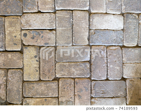 Old brick block second checkered floor material exterior wall exterior material background wallpaper material Old brick block second checkered floor material exterior wall exterior material background wallpaper material 74189593
