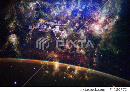 Galaxy somewhere in outer space. Elements of this image furnished by NASA 74189772