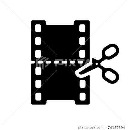 視頻編輯/視頻編輯/視頻創作者矢量圖標插畫 74189894