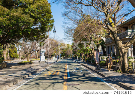 橫濱排列西洋建築的山手街道 橫濱排列西洋建築的山手街道 74191615