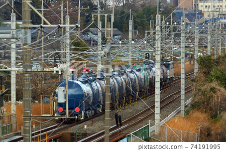 Railway JR East: Tohoku Main Line (Utsunomiya Line) EF65 Towed Freight 74191995