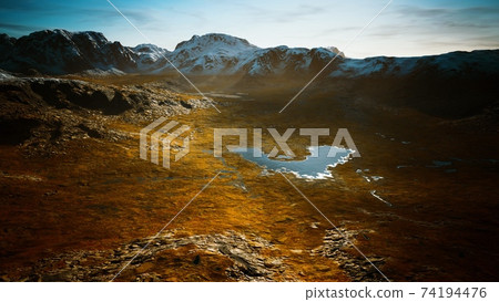 small lakes in Canada near mountains small lakes in Canada near mountains 74194476