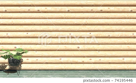 Log house log wall background Log house log wall background 74195446